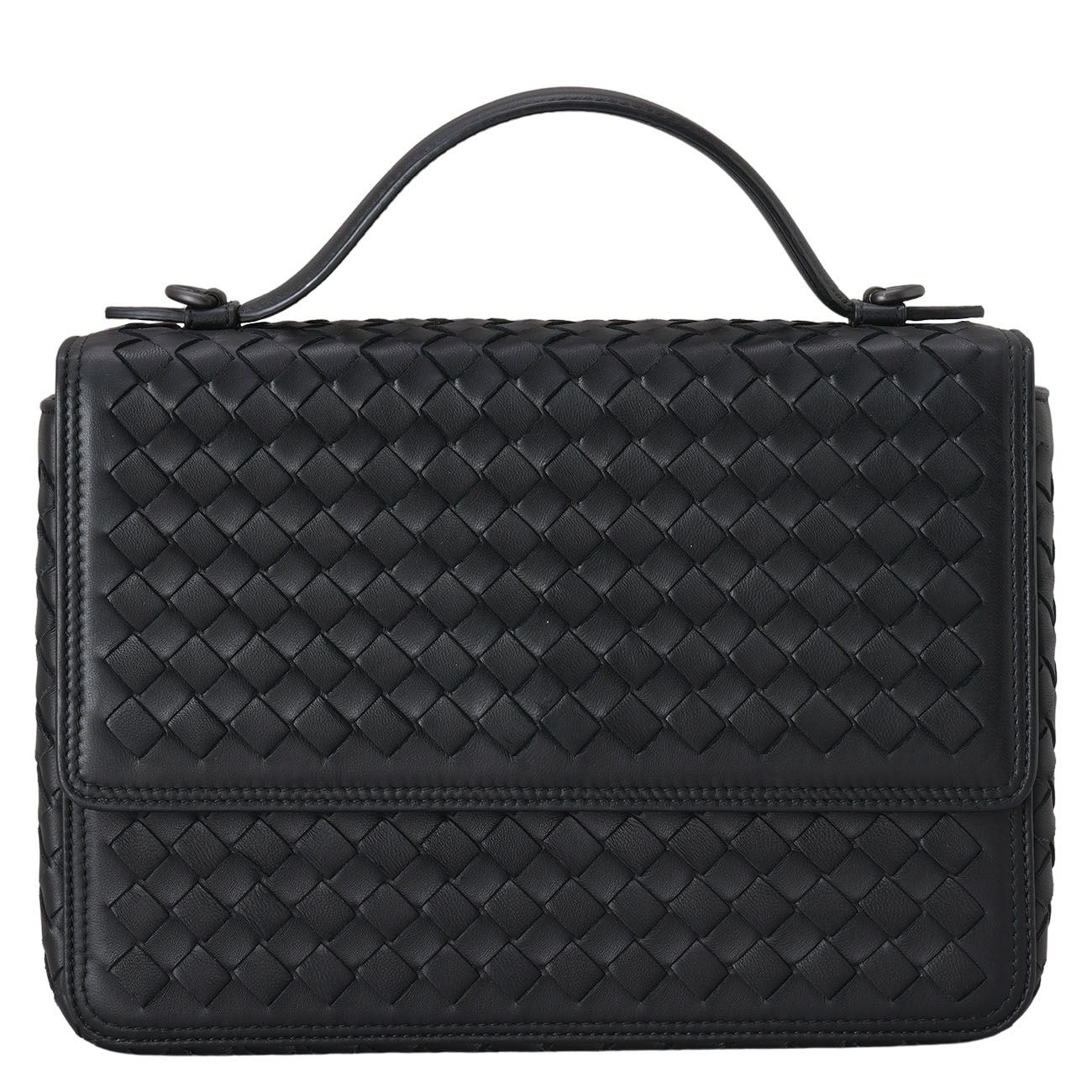 BOTTEGA VENETA(USED)보테가베네타 인트레치아토 알룸나 탑핸들 숄더백 스몰